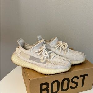 Adidas Kids Yeezy Boost 350 V2 White Sneakers
